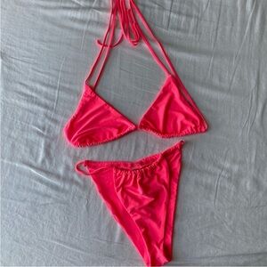 Pink bikini